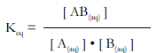 ToC Image: An equilibrium constant expresssion